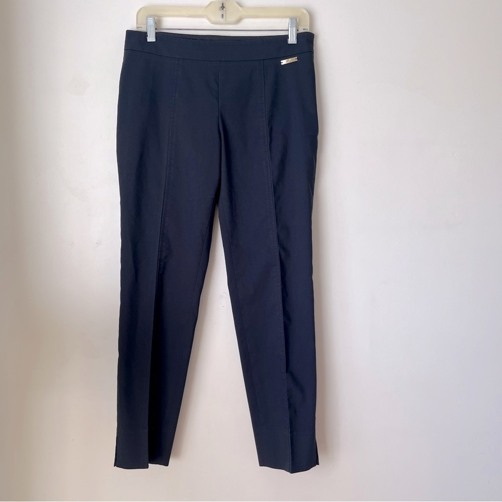 Tory Burch Navy Blue Cropped Trousers Workwear Buisness Casual Pants 4 - Picture 2 of 5